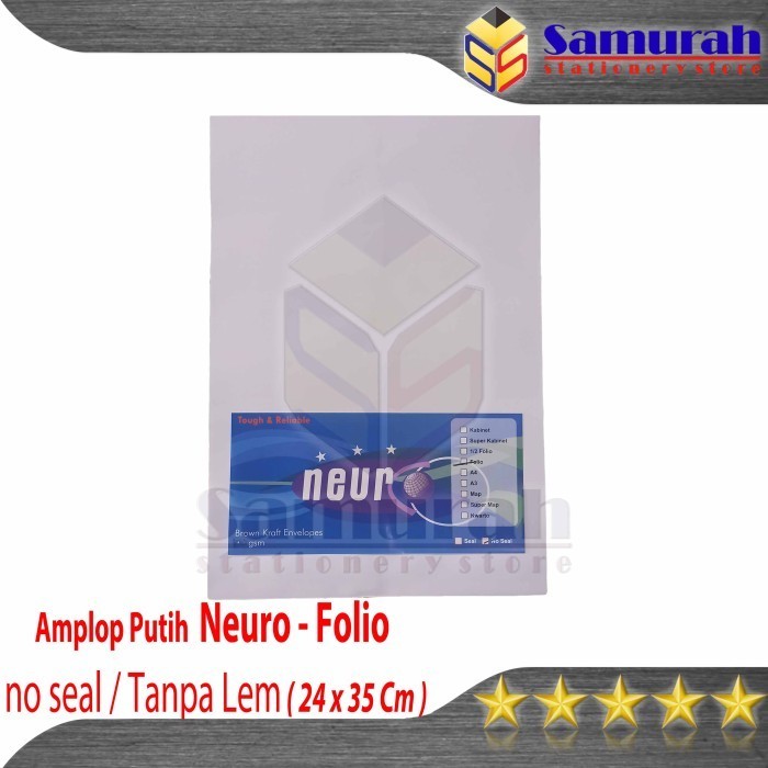 

Terlaris Amplop Kertas Putih Neuro Ukuran Folio / F4 Berkas Dokumen 24 x 35 cm SALE