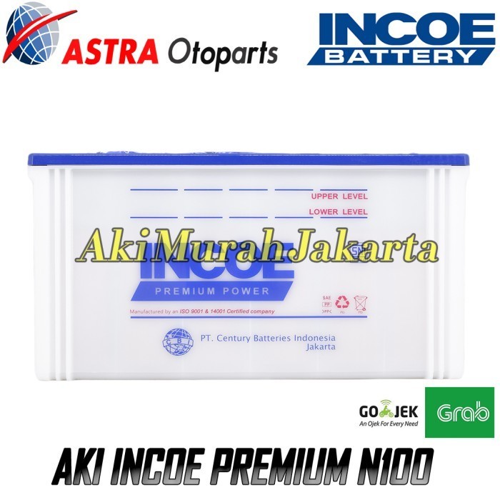 Aki Genset Incoe Premium Astra N100 Aki Basah 12V / 100Ah