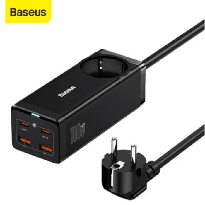 Baseus Gan3 Pro Desktop Powerstrip Ac+2U+2C 100W Eu Black Pszm