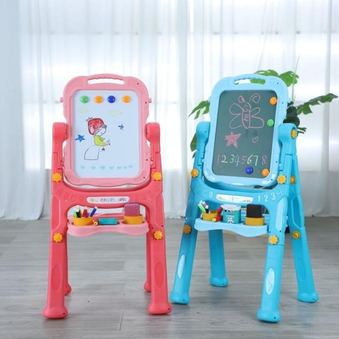 

Papan Tulis Anak/Kids writing Whiteboard Erasable with 360 degree flip CM