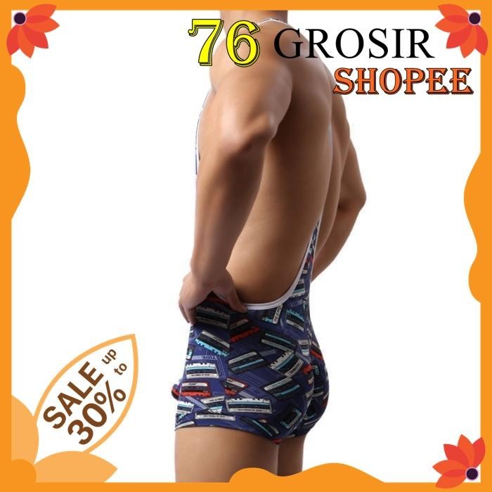 CONJOINED VEST SWIMWEAR PRIA BODYSUIT FANKAZI GRATIS ONGKIR