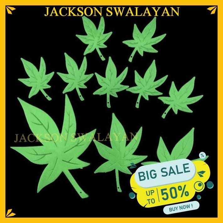 

PRODUK PILIHAN 773 STICKER STIKER DAUN LEAVES SET MENYALA DALAM GELAP FOSFOR FOSPOR
