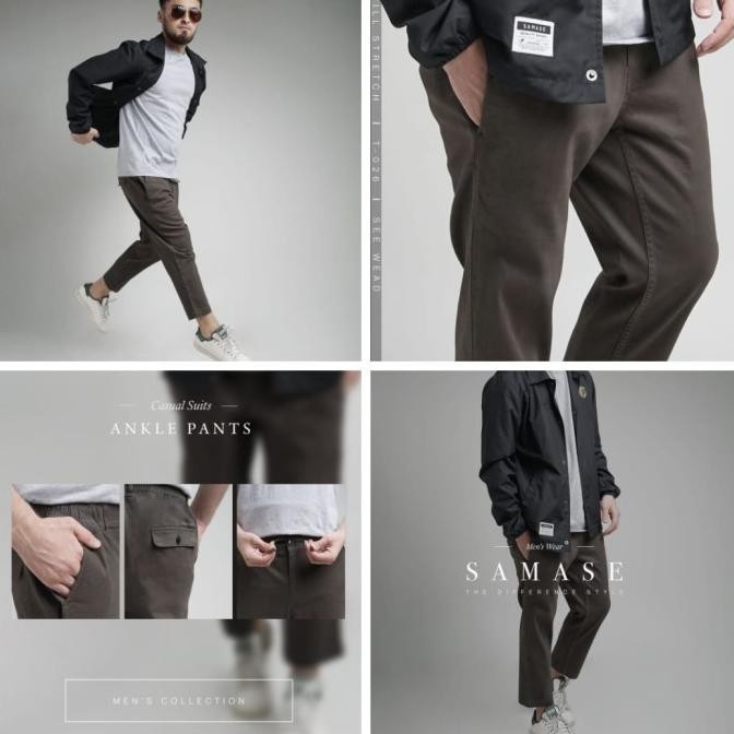 Samase Celana Sirwal T-026 Angkle Pants - Twill Stretch