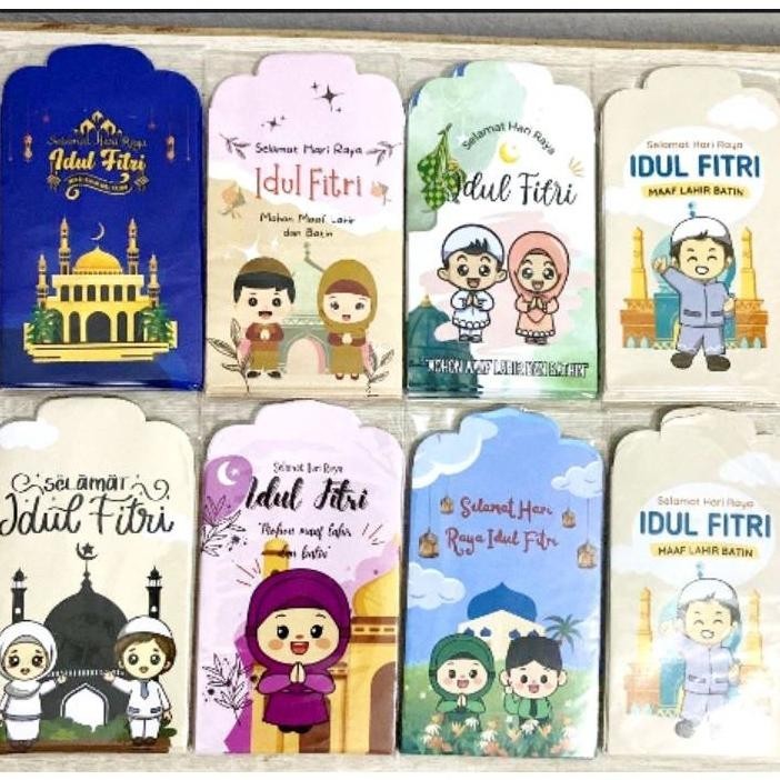 

New Arrival (Isi 10 Pcs) Amplop Lebaran / Amplop Idul Fitri / Amplop Ukuran Medium Motif Good Quality