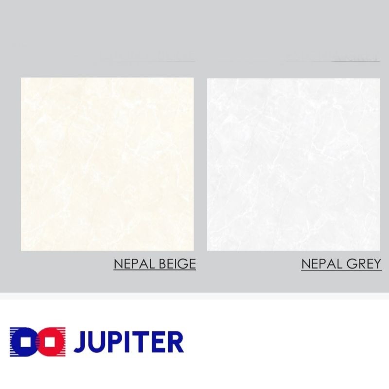KERAMIK GLOSSY MOTIF MARMER NEPAL BEIGE DAN GREY UKURAN 50X50 BY JUPITER