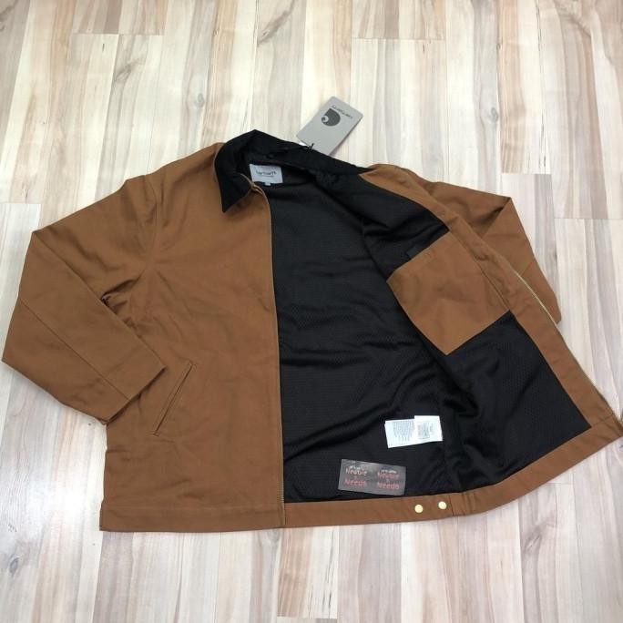 CARHARTT DETROIT JACKET BROWN MESH LINING/JAKET CARHARTT COKLAT . SYARIFAHKHANSA17