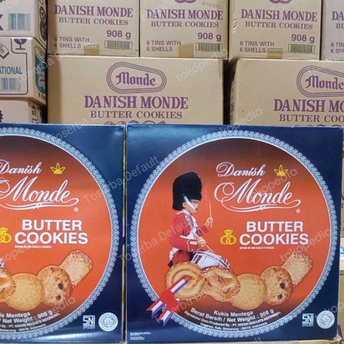 

Produk Terbaik] [1 KARTON = 6 Kaleng 908 gram] Danish Monde Butter Cookies 1Dus 908g