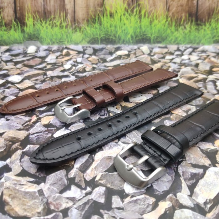 Tali Kulit Tali Jam Tangan Tali Kulit Casio Ukuran 18 mm Premium