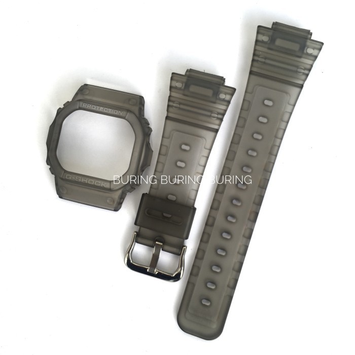 STRAP BEZEL CASIO GSHOCK DW 5600 JELLY DW 5030 SMOKE BLACK BNB