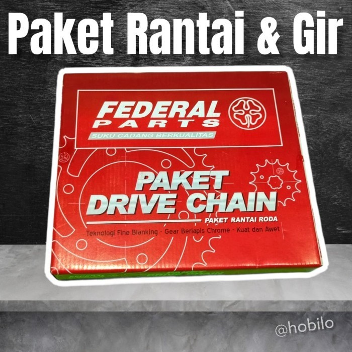 Federal Rantai Gir Gear Set Honda Blade 125 Fi Supra 125 Pgmfi 2014