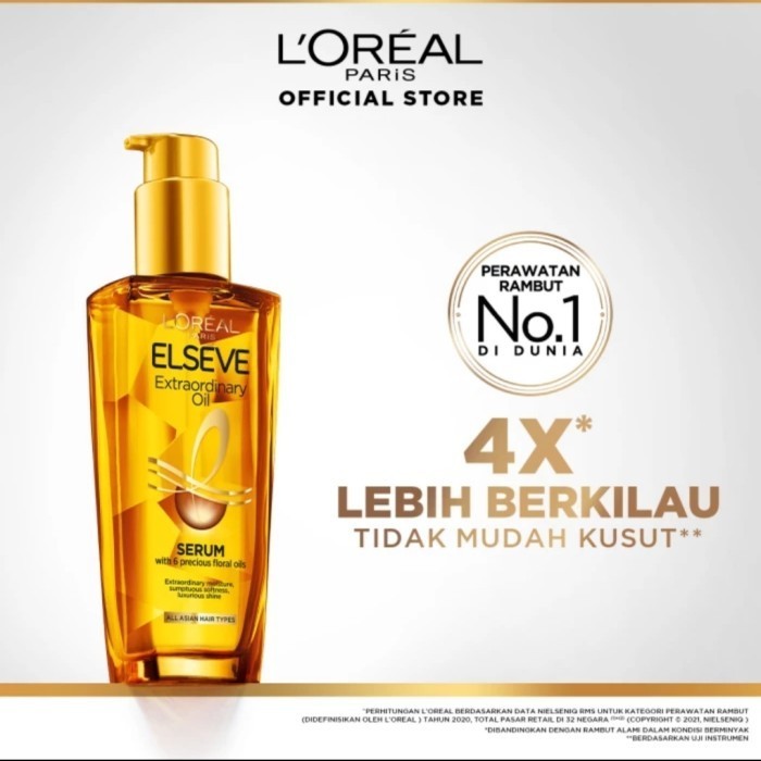 LOREAL PARIS ELSEVE EXTRAORDINARY OIL GOLD - VITAMIN RAMBUT 100 ML