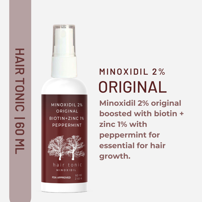 MINOXIDIL 2% WOMAN WANITA ANTI DHT BLOCKER BIOTIN ZINC OBAT HAIR TONIC