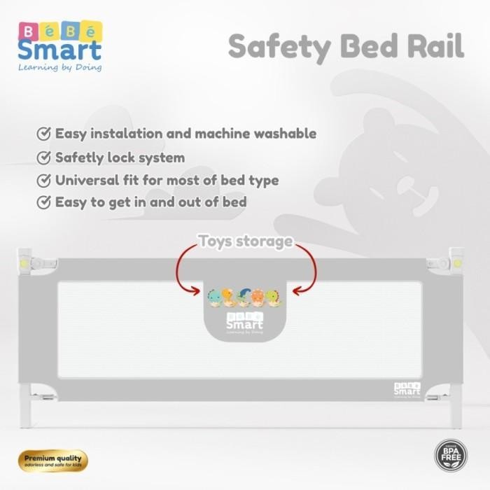 BEBE SMART FOLDABLE SAFETY BED RAIL - PEMBATAS / PENGAMAN RANJANG BAYI