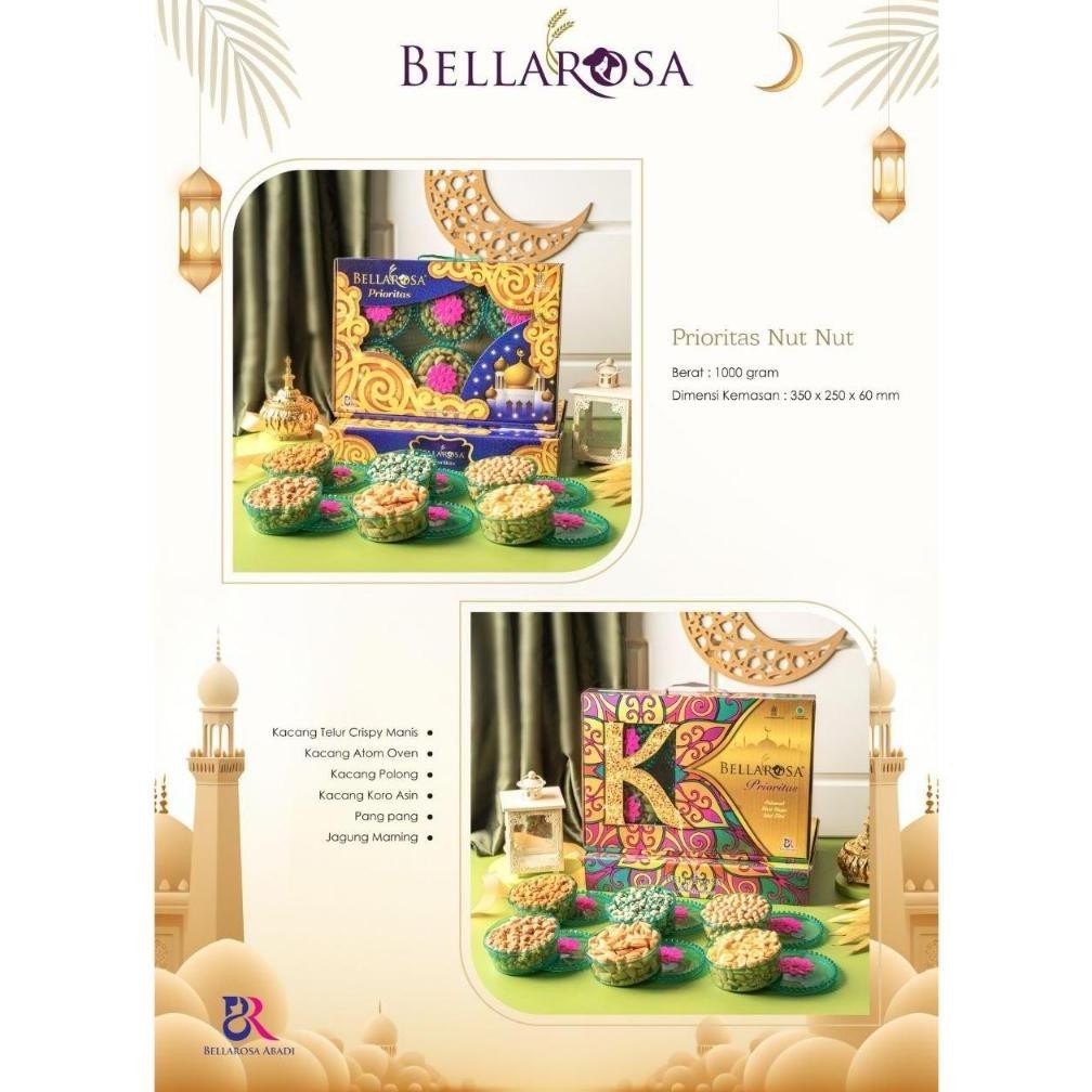 

CR - Paket Lebaran BELLAROSA PRIORITAS NUT NUT/KACANG - coklat kiloan- parcel lebaran- TERLARIS