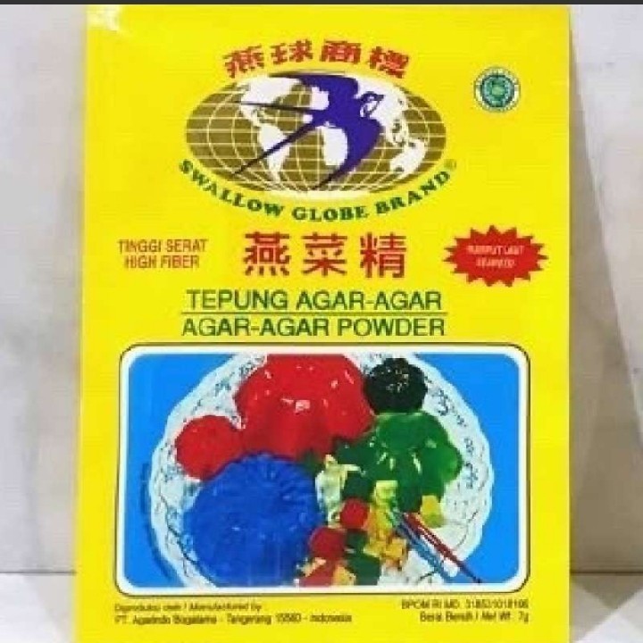 

Agar Agar Swallow 7 gr