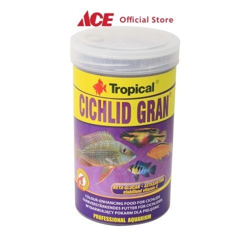 Ace - Tropical 1 Ltr Makanan Ikan Cichlid Gran