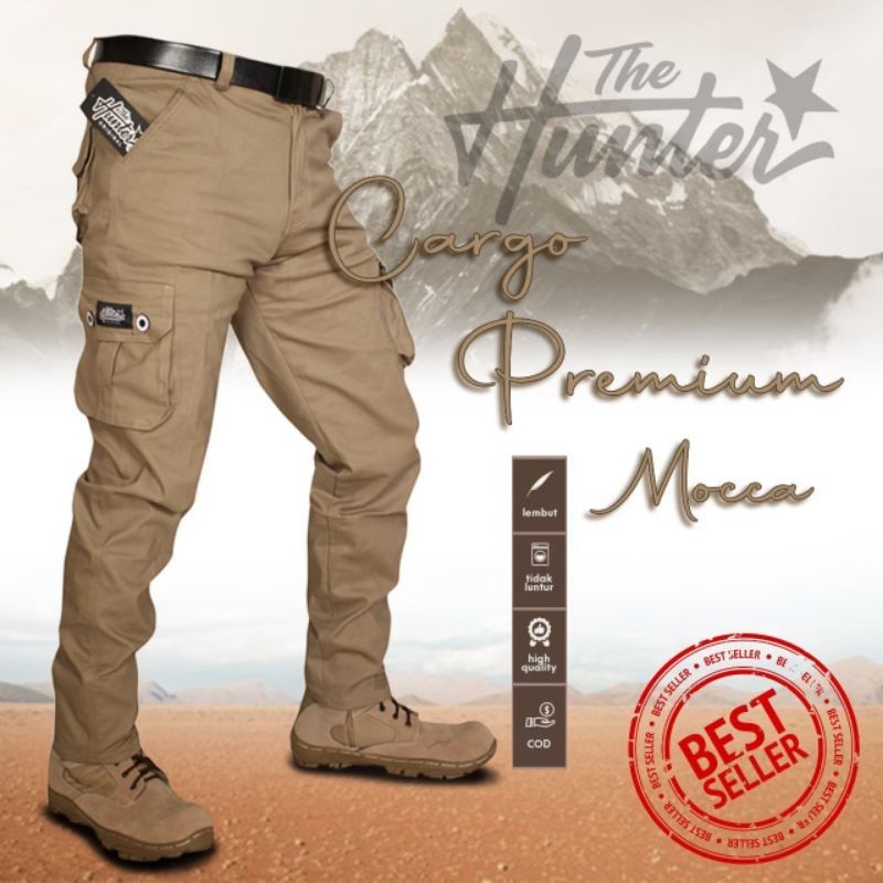 [ONLINE EXCLUSIVE] CELANA CARGO PANJANG BLACK SECOND ONE ORIGINAL