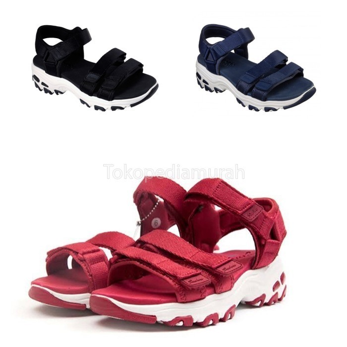 Sandal Skechers Dlites Sure Sandal Wanita