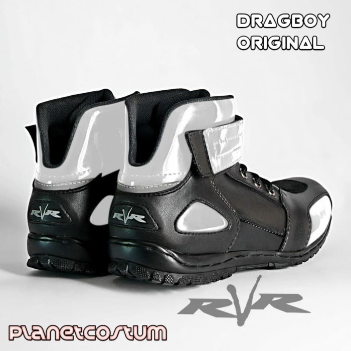 Sepatu Touring Ringan RVR Dragy Merah Red s safety pria