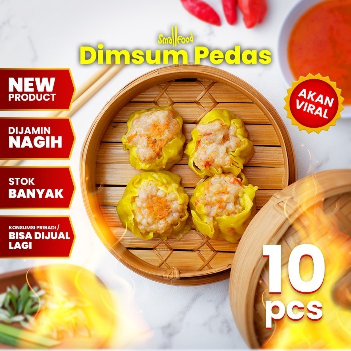 

Uinn - 10 Pcs - Dimsum Pedas Premium Super Grosir Frozen Food Halal -