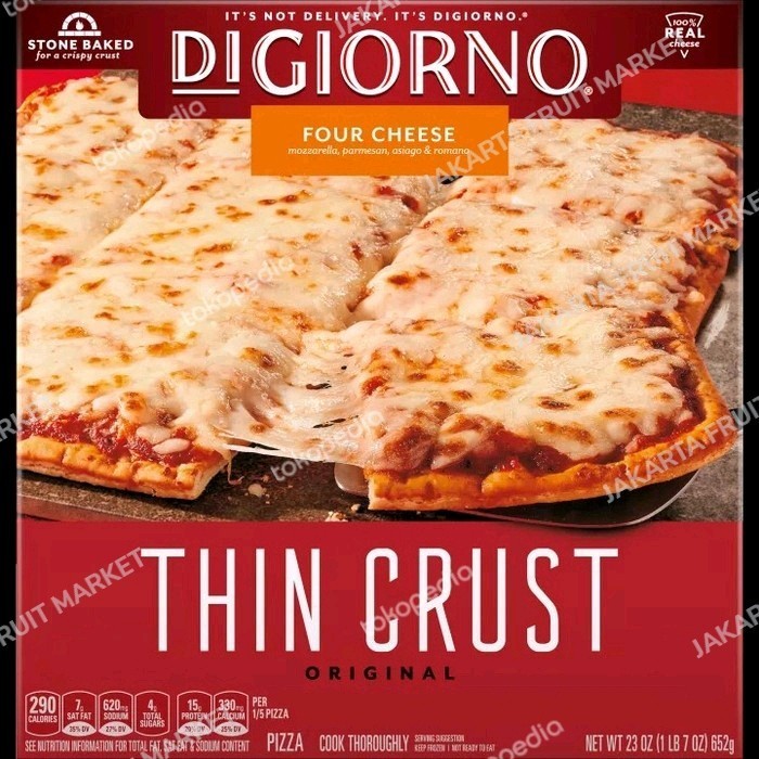 

Uinn - (Frozen Food) Digiorno Classic Thin Crust Four Cheese Pizza 23 Oz Pork