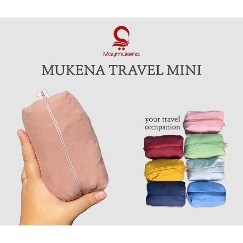 Mukena Dewasa Traveling Mini Pouch Sejadah Set / mukena mini pouch terkecil