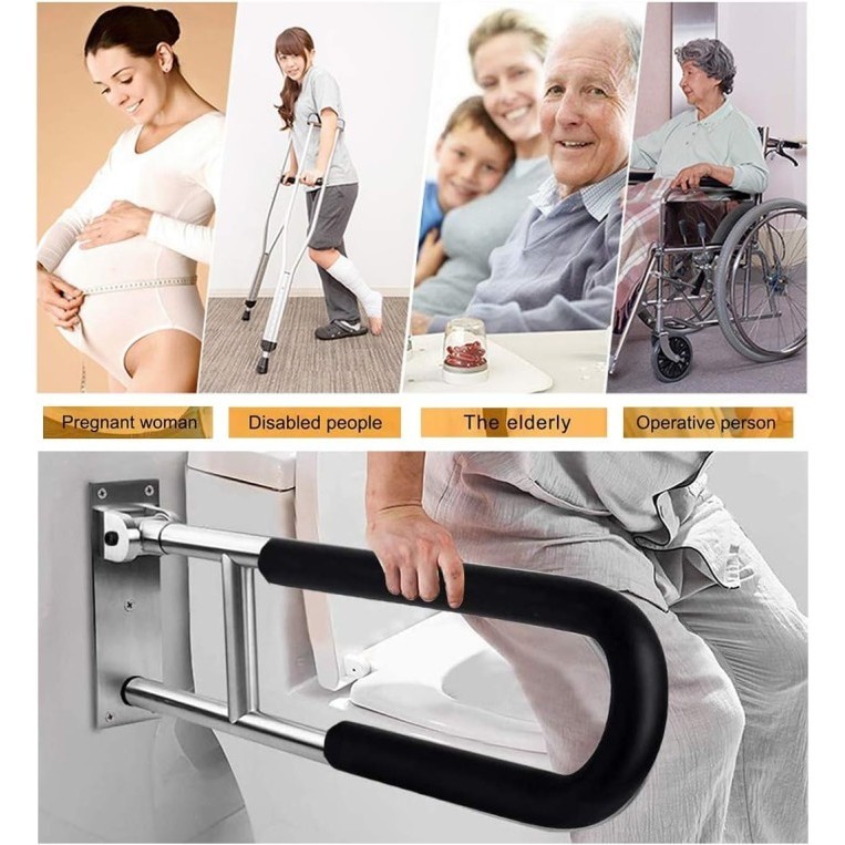 Grab Bar Disability Safety/Pegangan Kamar Mandi Untuk Lansia Anti Slip