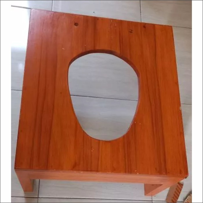 Kloset Duduk Kayu Toilet Duduk Kayu Closet Duduk Kayu Portable Lansia