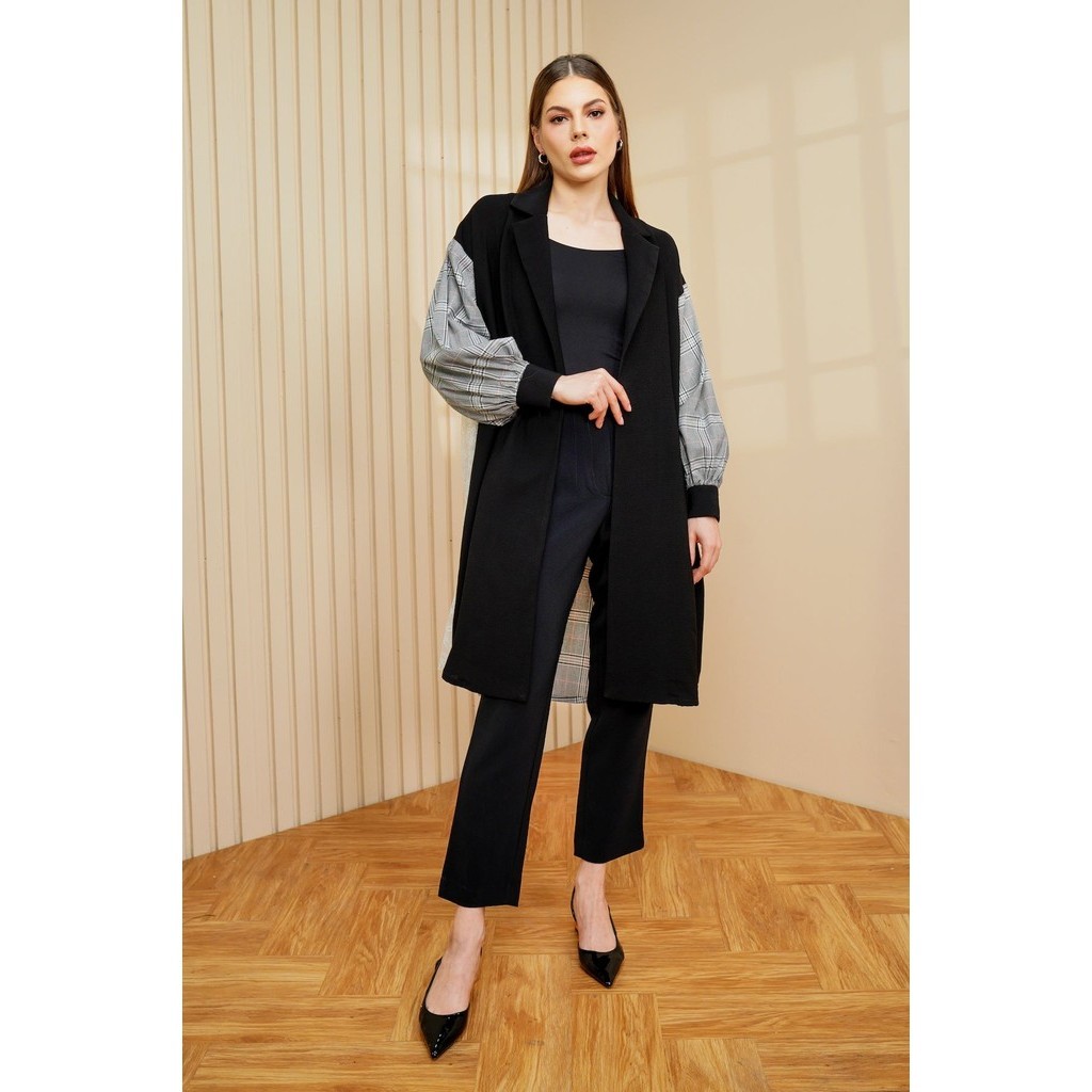 Benang Jarum - Geneva Plaid Outer - Black