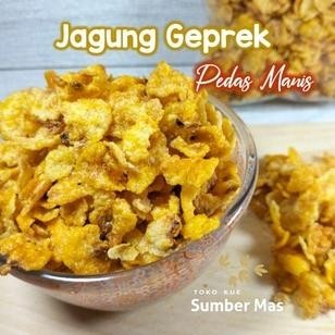

POI JAGUNG GEPREK 1 kg / RASA PEDAS MANIS / Emping Jagung / Cemilan / Snack kiloan / Kue kering TERLARIS