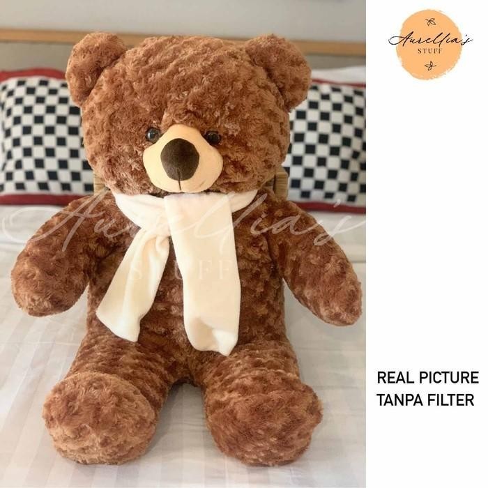 Boneka Teddy Bear (Beruang) Jumbo 120 Cm Brown Termurah