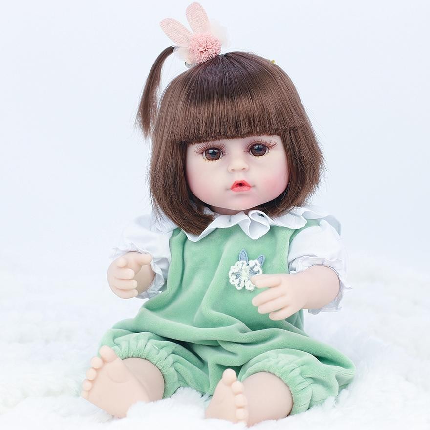 PROMO 42cm TERLENGKAP TERJANGKAU Boneka Reborn Bayi Alive Minum Pipis Silikon Original Mainan anak k