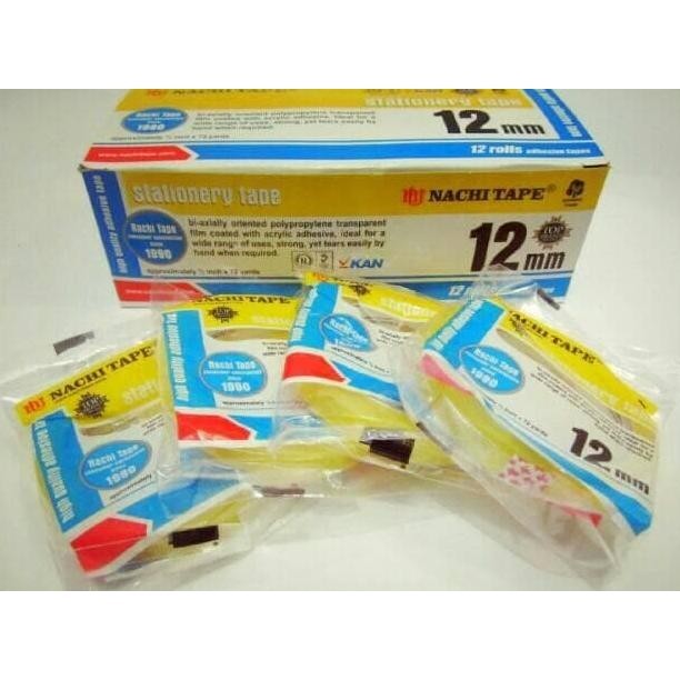

Isolasi Tape Nachi Dus 12 mm x 72 yard ilmi__77