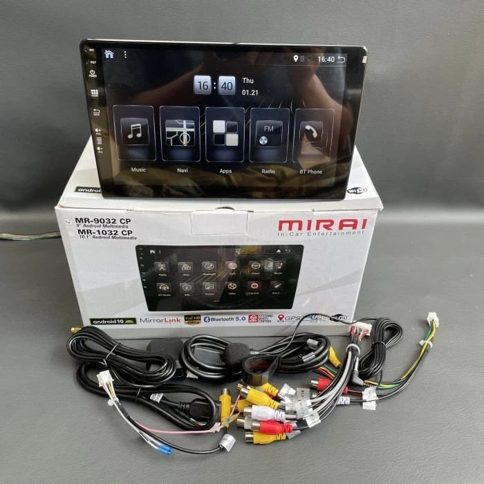 Masih Mirai Mr-9032Cp Android 9" Inch Head Unit Double Din Mirai Mr-9032 Cp