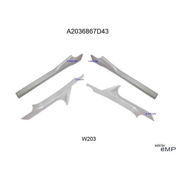 [LJBL] New Mercy C180 C200 C230 C240 C280 W203 Sill Plate Pintu A2036867D43