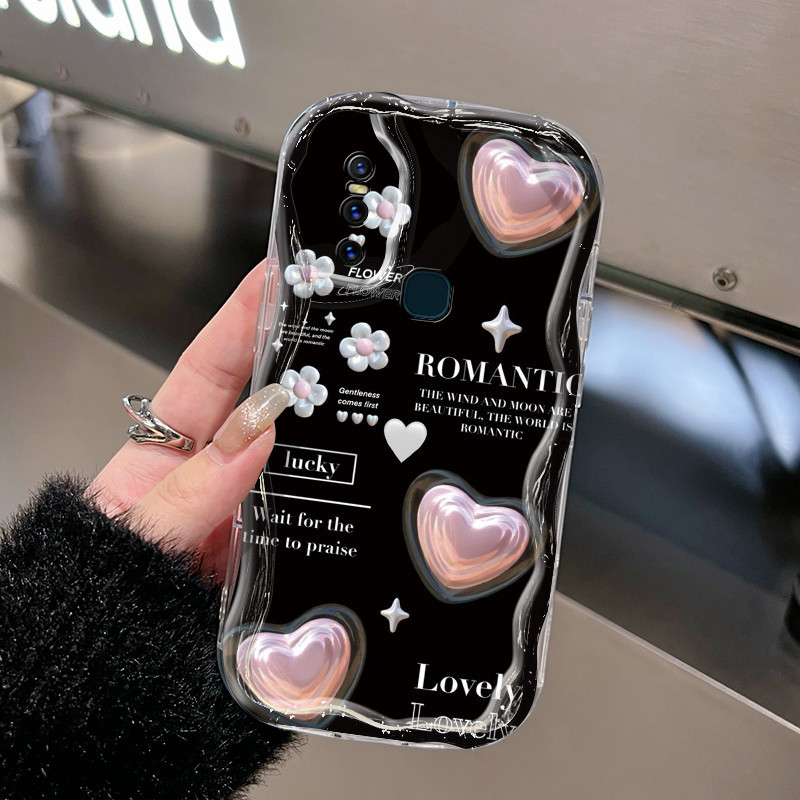 Casing Hp VIVO V15 VIVO V15 Pro VIVO V20 Pro VIVO S7 Case hitam bertulisan Cinta HP pelindung siliko