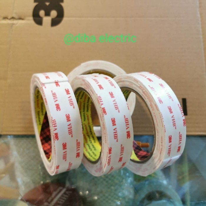 

DISKON termurah3M VHB 4950putih-Double tape perekat origional 3m 24mm x 5yard