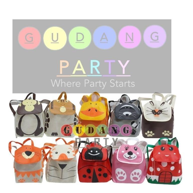 

Cashback Cepat" Spunbond Ransel Animal Tutup/Goody Bag Ransel Animal Tutup/Goody Bag Ultah/Tas Ultah/Tas Souvenir/Tas Bingkisan ||