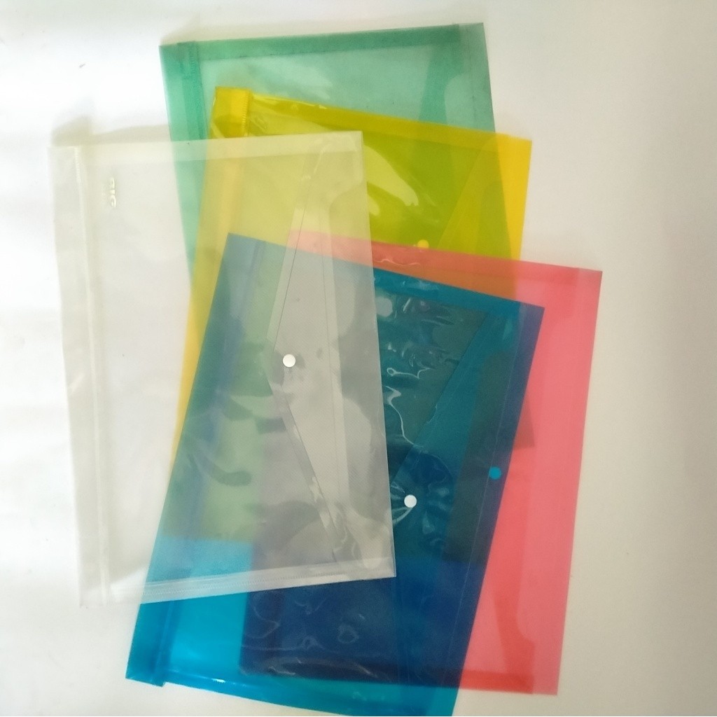 

Document File Bag Folder / Map Plastik Kancing