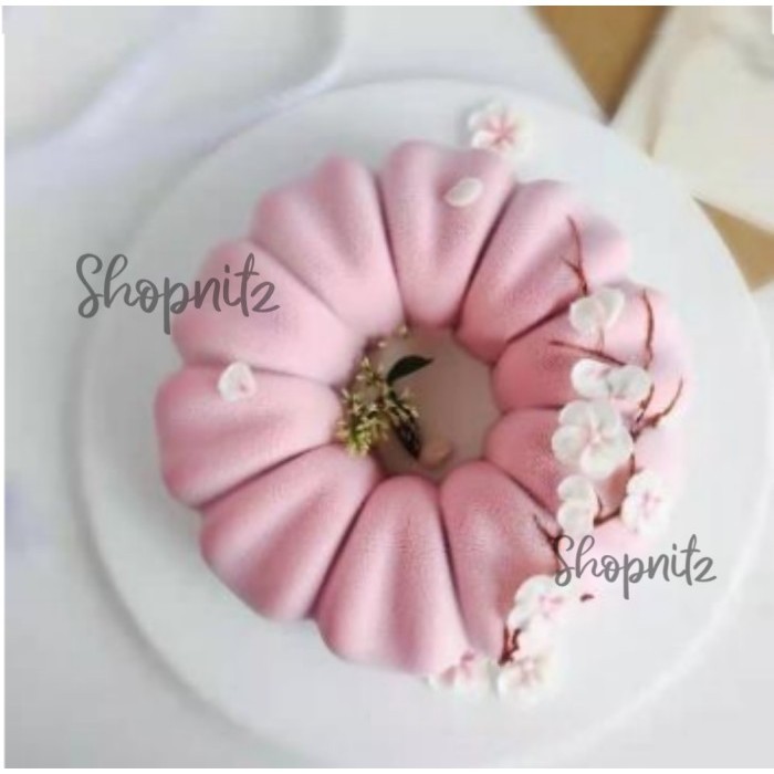 LOYANG SILIKON PUDDING LOYANG PUDING COKLAT KUE SILICONE SAKURA BLOOM