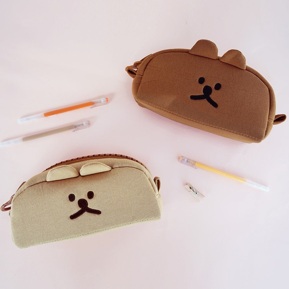 

MOONG9 Kozuni Bear Large Zipper Pen Pouch