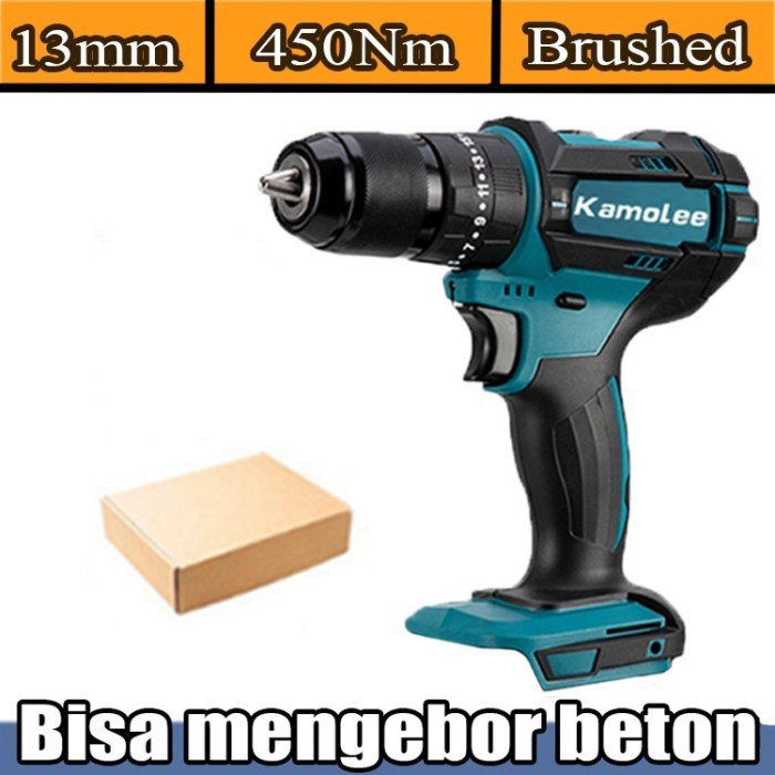 KAMOLEE 18V MESIN BOR CORDLESS 10MM/13MM/ELEKTRIK DRILL/BRUSHLESS