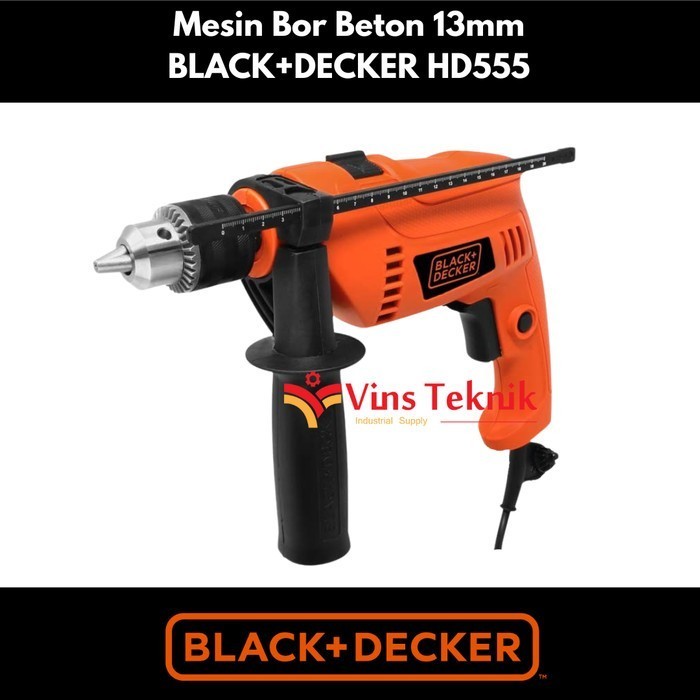 MESIN BOR BETON TEMBOK 13MM HD 555 BLACK DECKER HD555