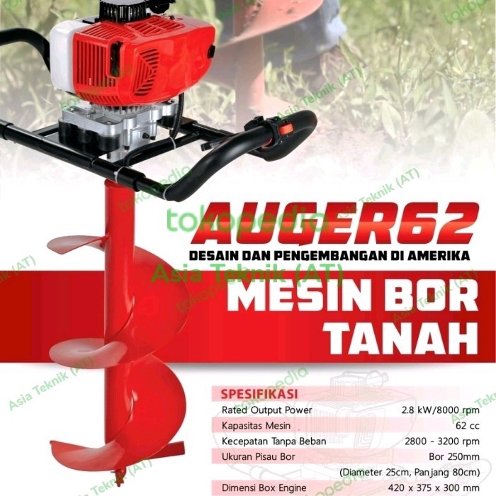 MESIN BOR TANAH AUGER 58