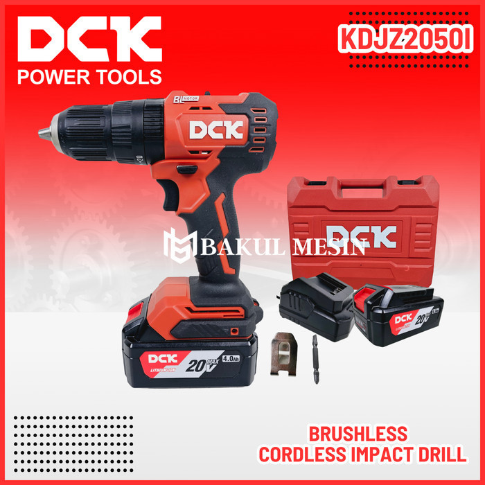 DCK KDJZ2050I MESIN BOR BATERAI CORDLESS KDJZ2050 IMPACT DRILL 20V