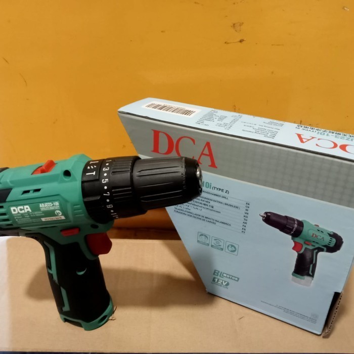 DCA ADJZ23-10IZ CORDLESS BRUSHLESS DRIVER HAMMER DRILL 12V ADJZ 23-10I
