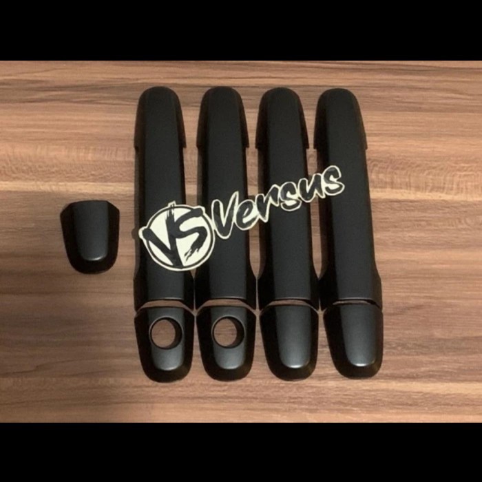 handle cover pintu Yaris bakpao hitam doff non keyless