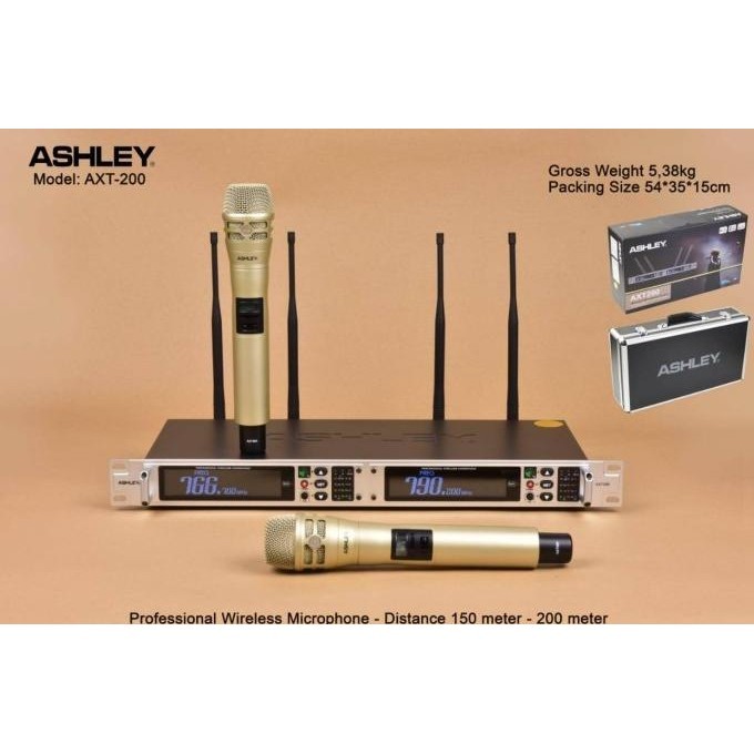 Mic Wireless Ashley axt200 axt 200 original ashley