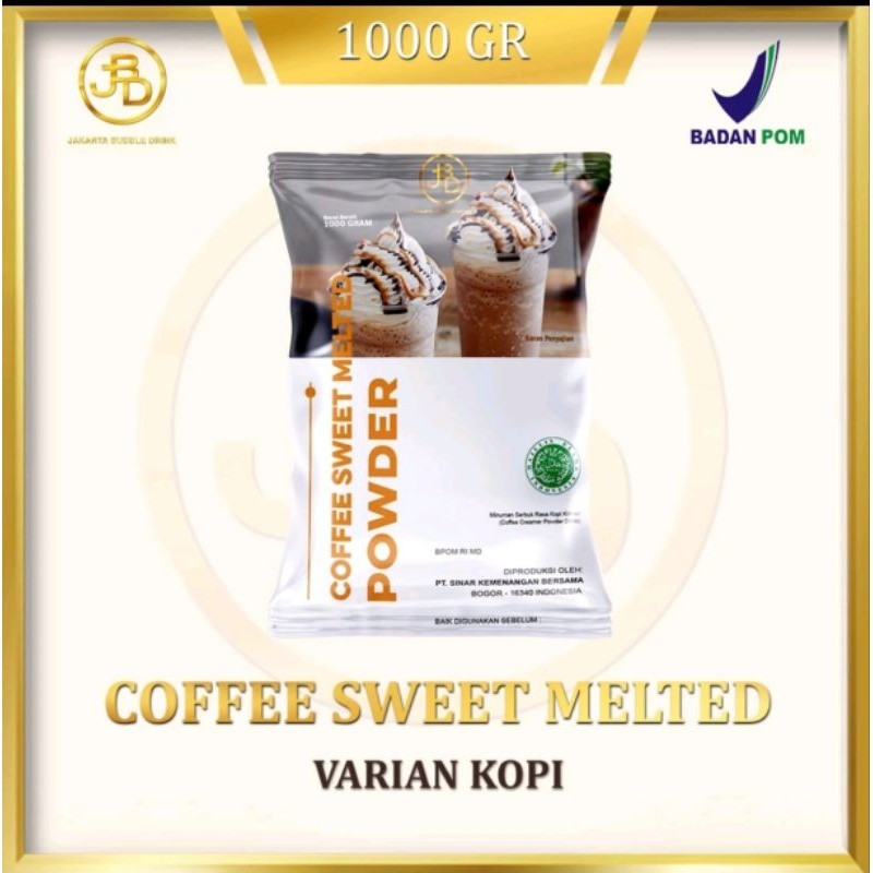 

Bubuk Minuman Premium Coffee Sweet Melted / Coffee Caramel - Jakarta Bubble Drink | BBPOM & HALAL