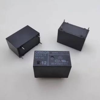 Rilay Relay Tancap Omron Relai Rilai Ac Sharp Kotak 4 Pin Kaki 12VDC 20A